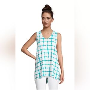 Land's End V neck Tunic Tank Top NWOT